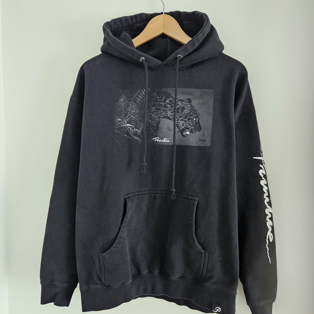 Primitive Skateboards Hoodie Mens Large Leopard Graphic